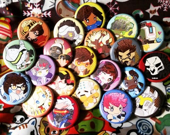 UPDATE: Overwatch 1.25" Pinback Button Pins