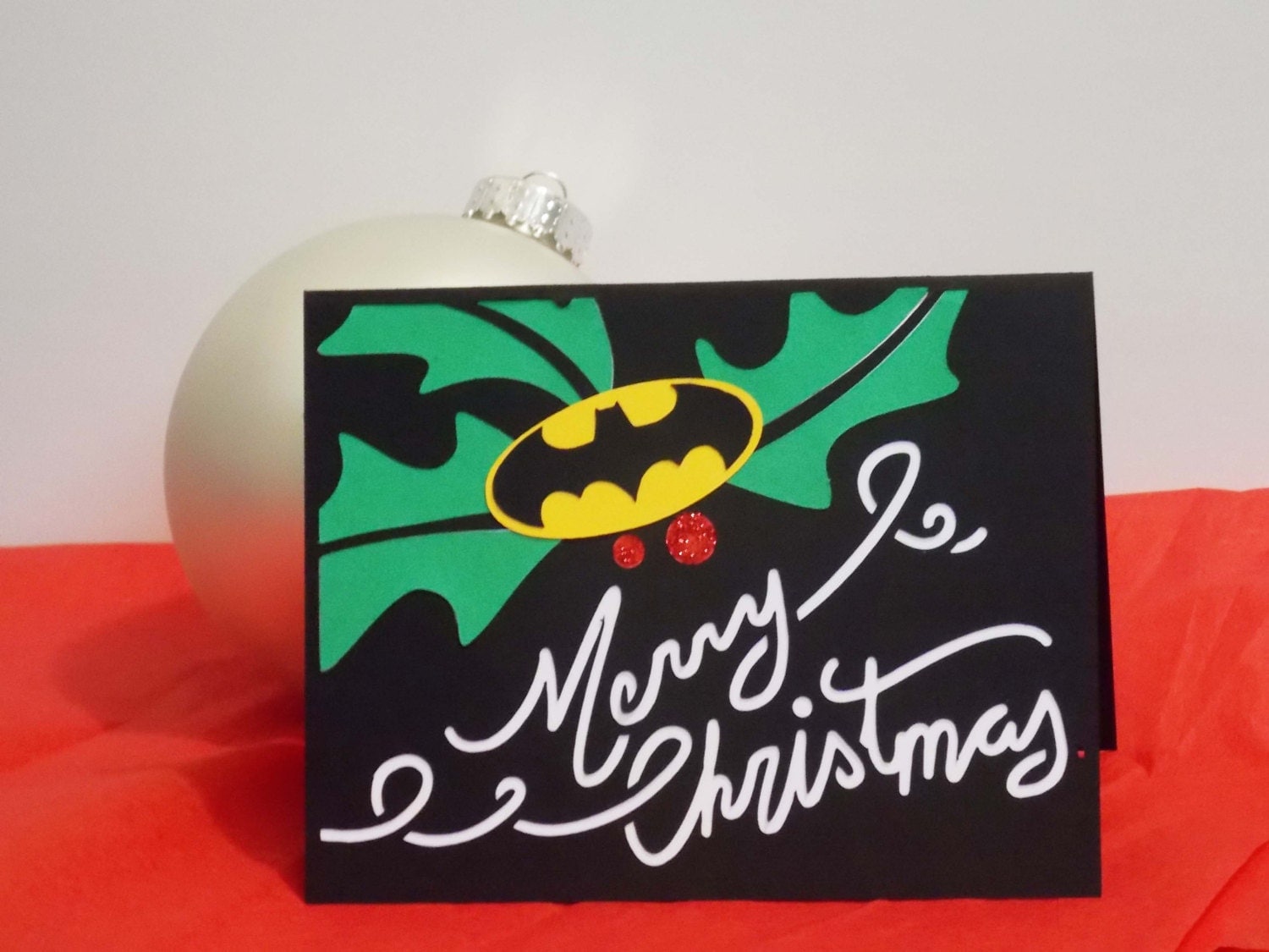 Batman Merry Christmas Holiday Greeting Card