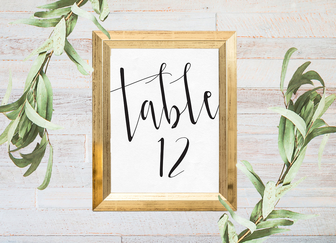 Table numbers printable, 12 pack, Printable table Numbers, Wedding table numbers, Wedding reception stationery, Rustic wedding table number