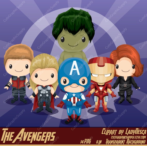 Superhero clipart, Avengers clipart, Marvel clipart, comic clipart, super hero clipart, hero clipart, heroes clipart, hulk, iron man -LN091- Il_570xn