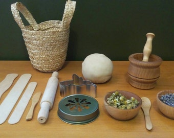 Montessori Multi Sensory PlayDough Basket