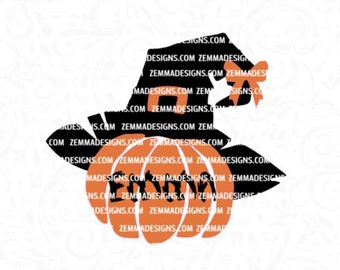Pumpkin with bow svg - halloween bag svg - fall pumpkin svg - Witch hat svg - pumpkin svg file - pumpkin svg design - zemma designs