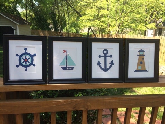 Framed Nautical Wall Art 