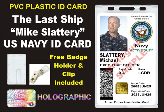 The Last Ship Mike Slattery's US Navy ID Badge / Card