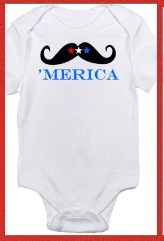 4th of July Onesie USA Baby Onesie by RKCreativeImpression