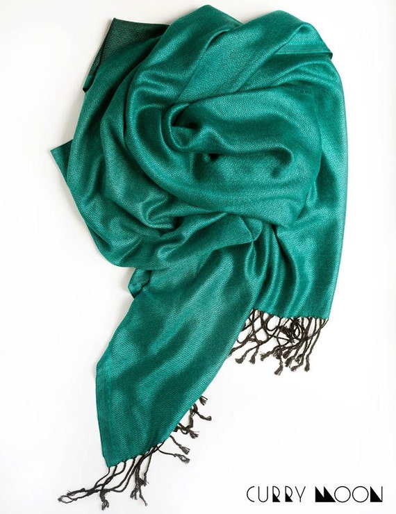 Emerald scarf green scarf scarf for women scarf silk by ...