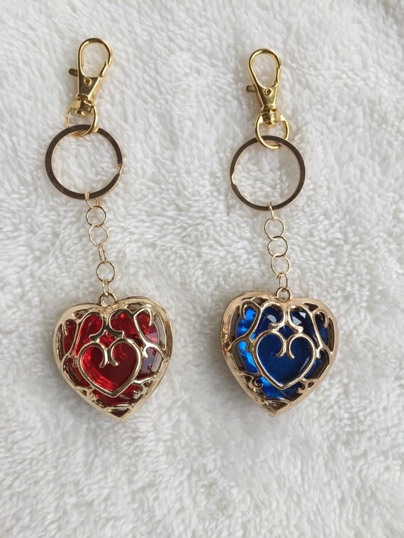 Legend of Zelda Heart Container Keychain by TheLastPegasus on Etsy