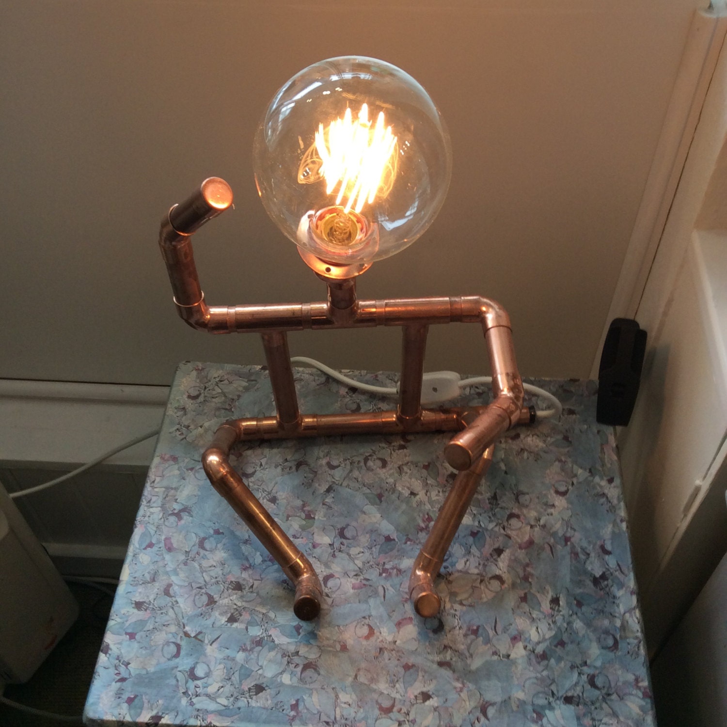 Copper Pipe RETRO LAMP MAN.