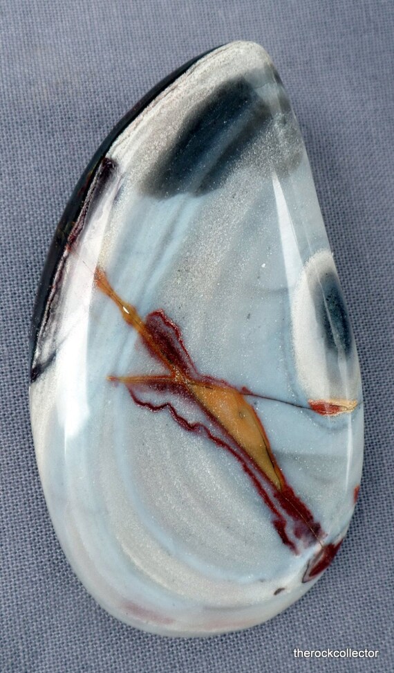 Red Zebra Jasper Cabochon
