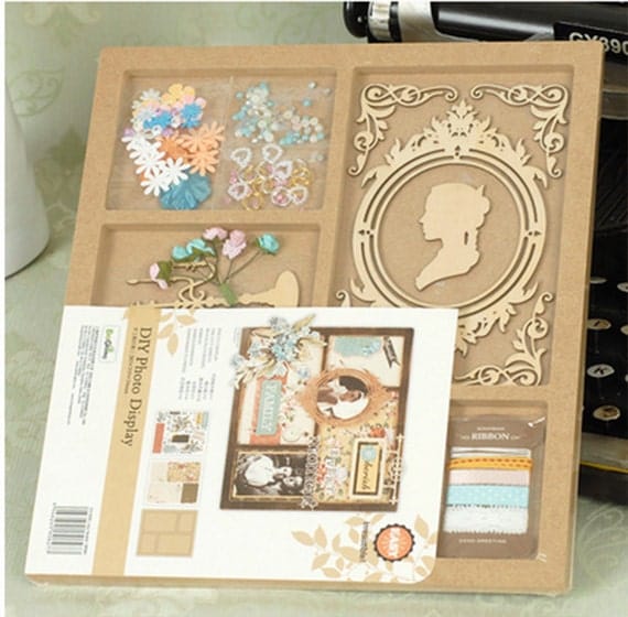 DIY wooden display photo frame kit by thunderbuddystore on Etsy