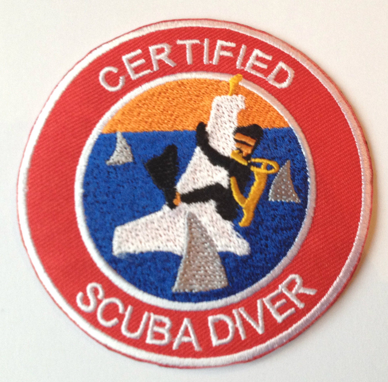 Certified Scuba Diver Embroidered Ironon Patch by PatchEire