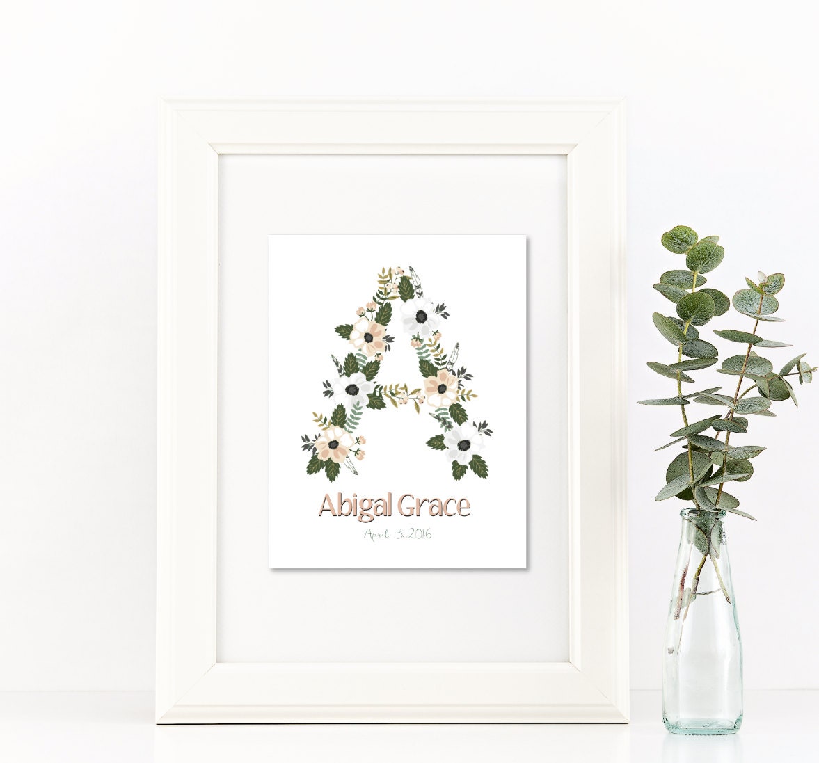 Personalized Baby Gift Baby Name Wall Art Customized