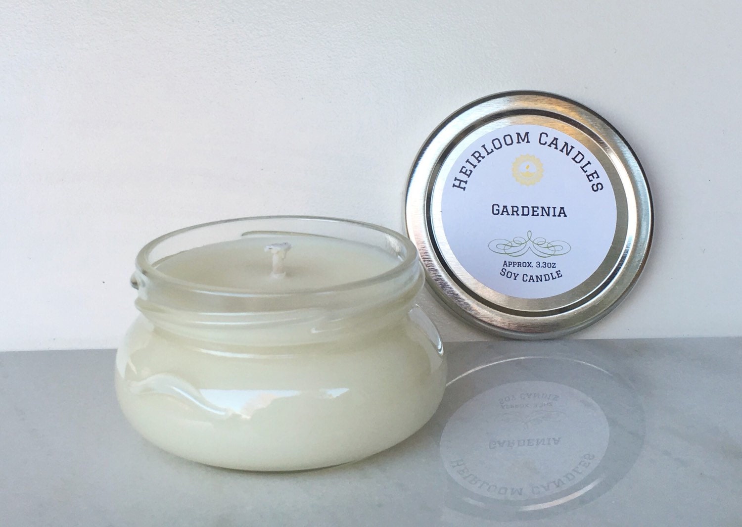 Gardenia Scented Soy Candle hawaiian candle gift for her