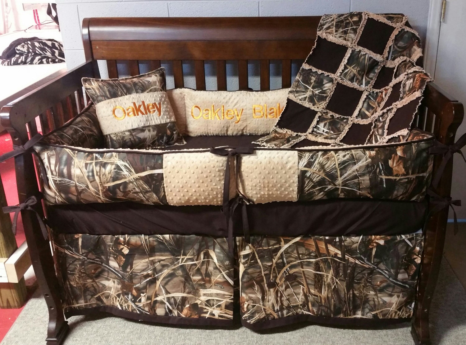 Camouflage Nursery Bedding Real tree 4D Camo Nursery Boy
