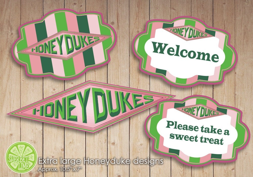 140 harry potter inspired honeydukes sweetcandy labels
