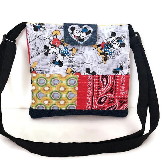 Disney Mickey and Minnie crossbody bag patchwork quilted