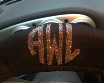 Monogrammed Steering Wheel Cover