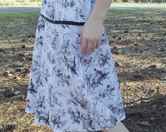 A-line skirt, toile skirt, ladies skirt, modest skirt, womens skirts, midi skirt, skirt for women, gift for her, gift for women