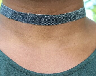 Denim Choker