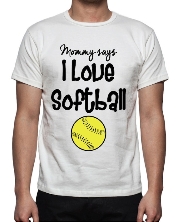 Download I Love Softball Tee Shirt Design SVG DXF EPS Vector files