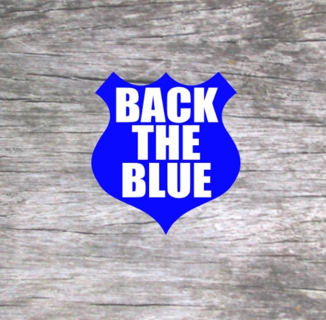 Back the Blue Car Decal Back The Blue Decal Police Lives