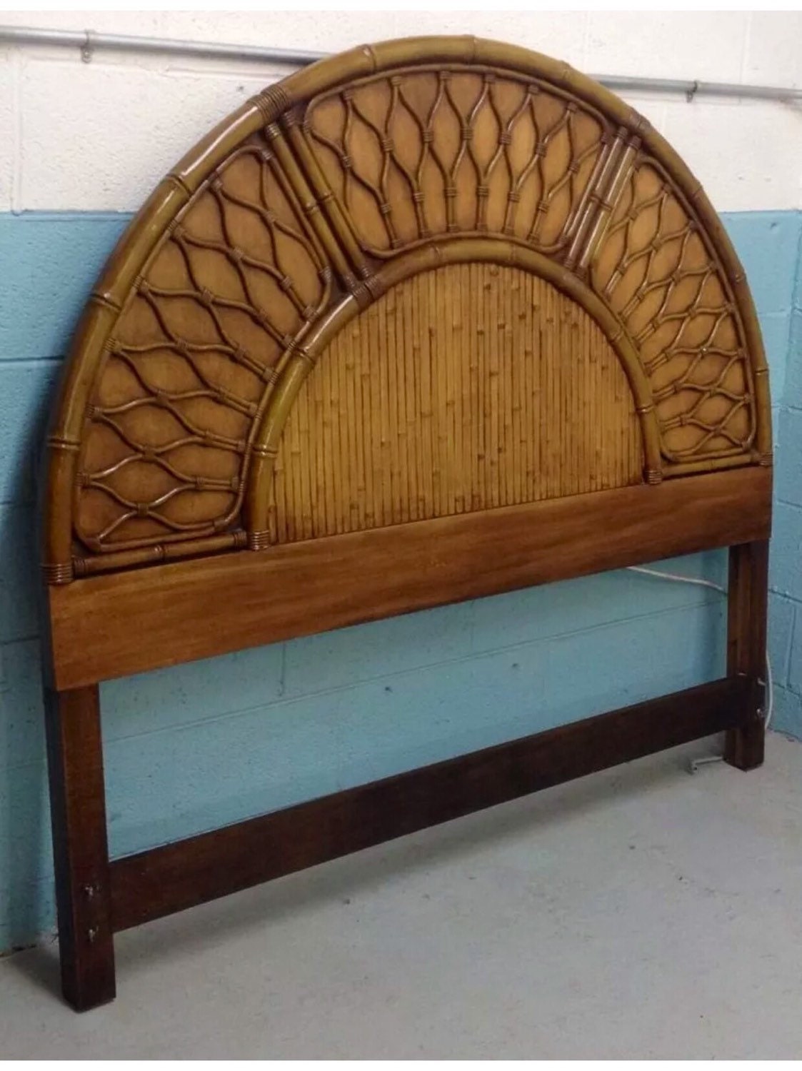 Faux Bamboo Vintage Headboard