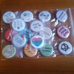 Radical Buttons by RadicalButtons1 on Etsy