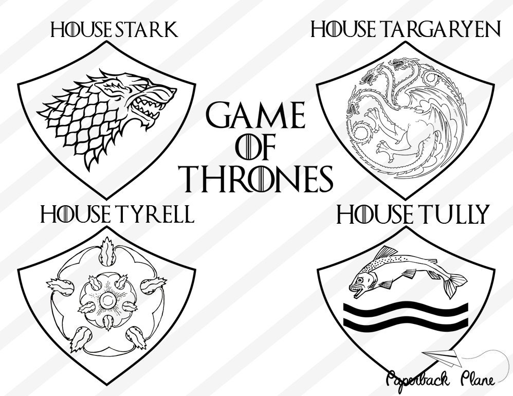 Download Game of thrones SVG PNG DXF Files for Silhouette by ...