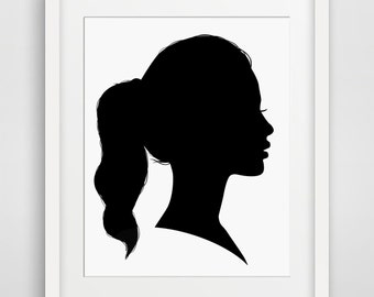 Silhouette profile | Etsy