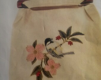 Black-Capped Chickadee Vintage Shoulder Bag kit
