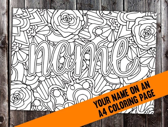 Free Printable Name Coloring Pages 1