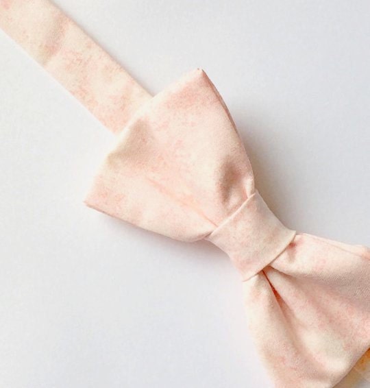 Blush Pink Bow tie Men's Pink Bow tie Blush by FlyTiesforFlyGuys