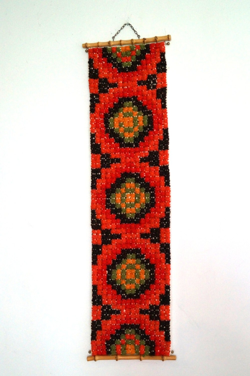 Swedish Embroidery Wall Art decor Geometric wall hanging