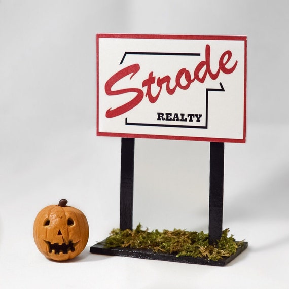 Halloween Michael Myers Strode Realty Sign