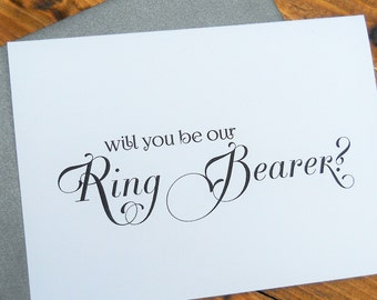 Will You Be Our RING BEARER Card, Ring Bearer Card, Ask Ring Bearer Card, Ring Bearer Gift, Ring Bearer Proposal, Be Our Ring Bearer