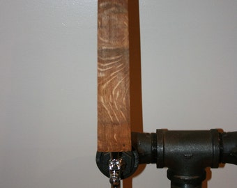 Handcrafted Beer Tap Handle made from Virginia Red Wine Oak Barrel Staves. Great for Breweries, Taprooms, Man Caves & Craft Beer Enthusiast