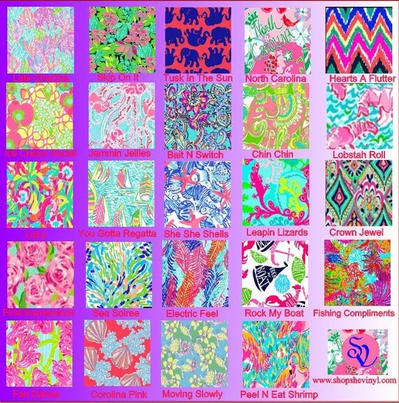 lilly pulitzer inspired heat transfer vinyl