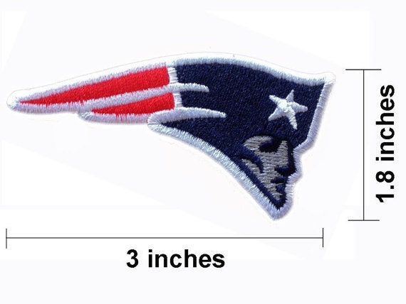 New England Patriots Embroidered Iron On Patches/ by Sheerdust