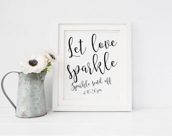 Let love sparkle | Etsy