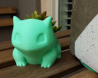 Bulbasaur Planter, Pokemon Planter, Succulent Planter, Air Planter Many Colors