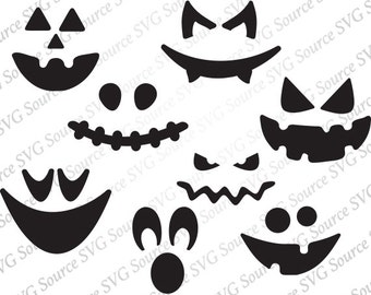 Svg - Pumpkin Face SVg - Pumpkin Faces | Pumpkin Svg - Pumpkin Clipart | Jack-O-Lantern SVG | Jack O Lantern Clip Art