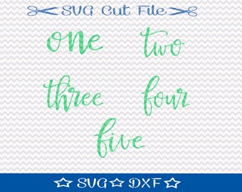 Birthday Numbers SVG Cut File / SVG Download / Silhouette Cameo Designer Edition / Vinyl Cutting File / Birthday SVG file