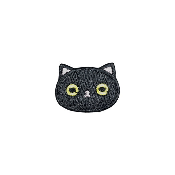 Cute Black Cat Patch Embroidered Cartoon Animal Sew on Iron on