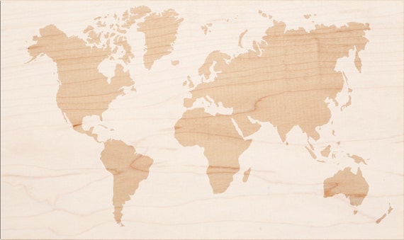 DIY World Map Stencil XL Plastic Not A Sticker For By