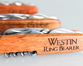 Ring Bearer Gift, Engraved Pocket Knives, Personalized Knife, Groomsmen Gift, Wedding Gift, Custom Pocket Knife
