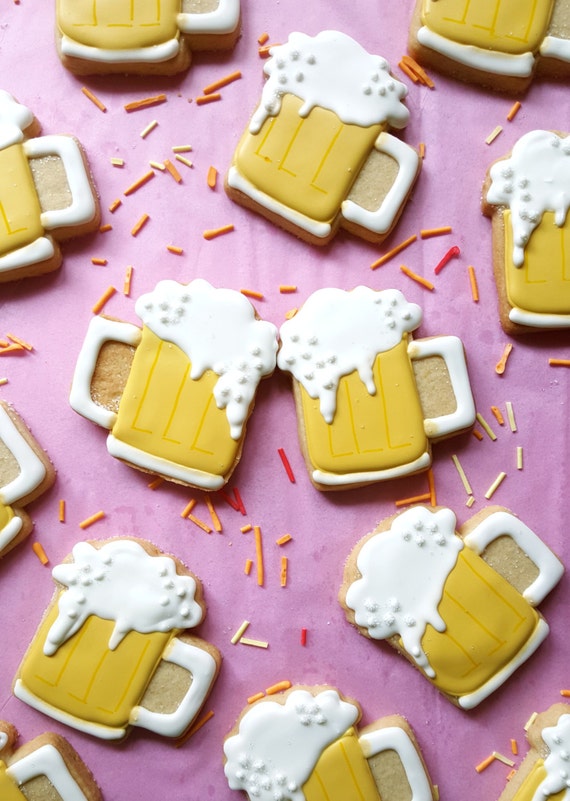 Beer Mug Sugar Cookies by MerciBakery on Etsy