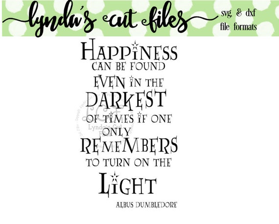 Download Dumbledore Quote SVG/DXF file