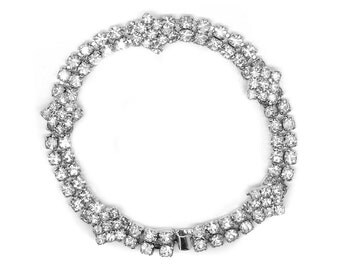 Vintage Rhinestone Bracelet | Vintage 1950s Bracelet | Vintage Bracelet | Diamante Bracelet | Wedding Bracelet | Rhinestone Bracelet