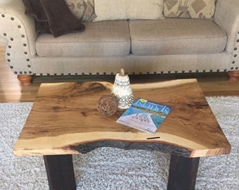 live edge oak table