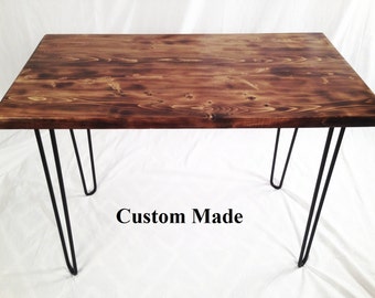 Custom Modern Industrial Desk with HairPin Legs